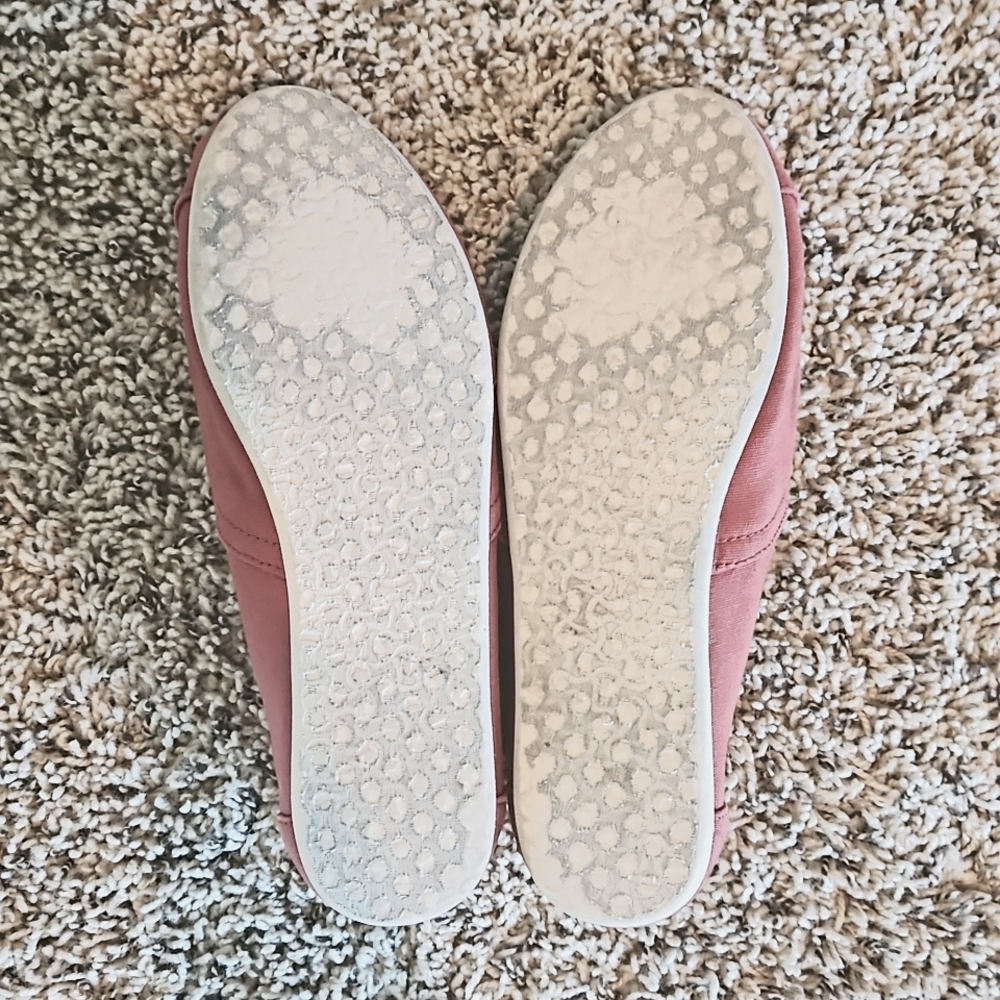 Toms Wmns Picante Red Canvas Classic Alparagata Vegan Loafers Slip-On Flats W8.5 - Picture 11 of 13